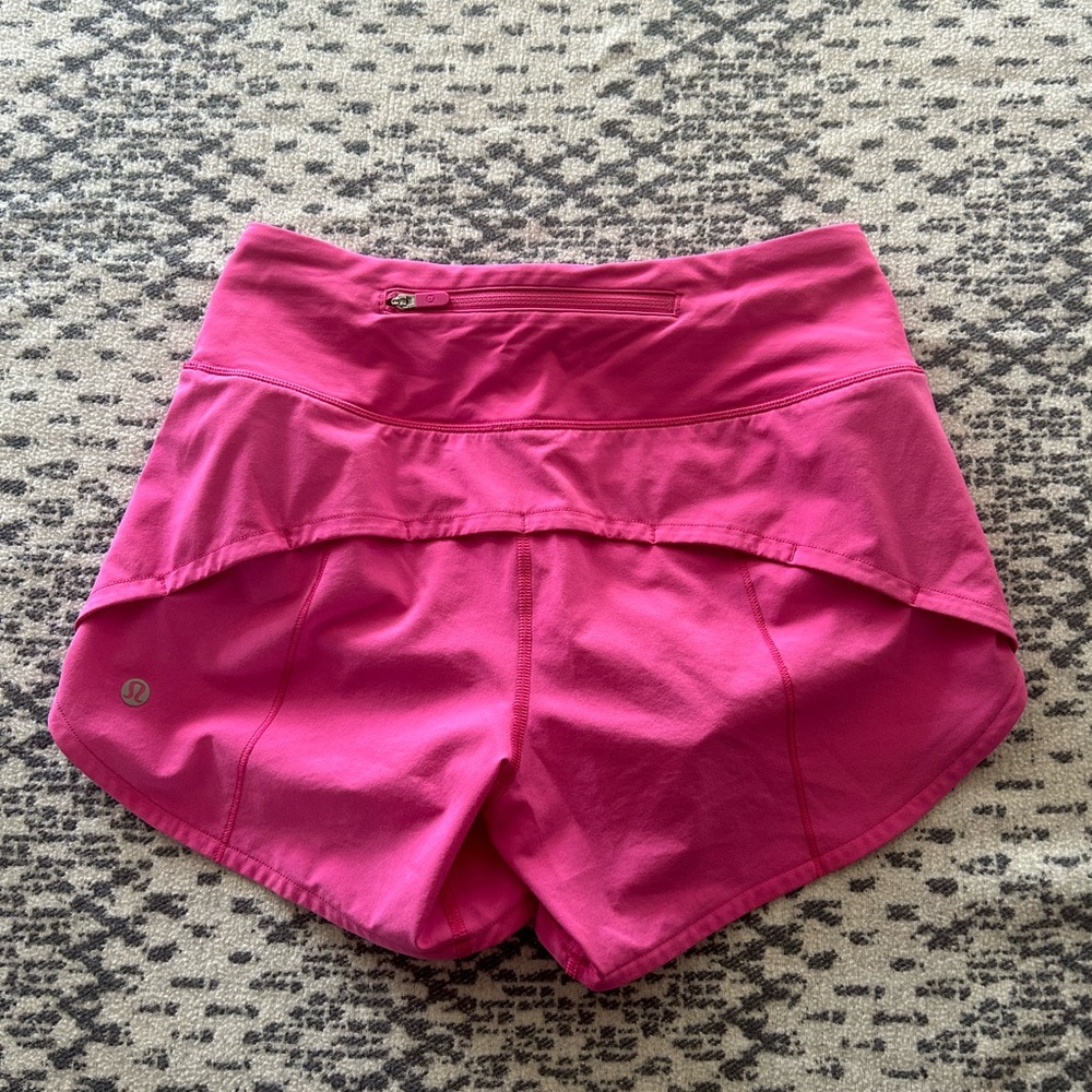 Lululemon mid rise speedups sonic pink